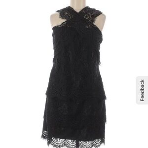 NWOT Anthropologie Leifsdottir Black Lace Dress